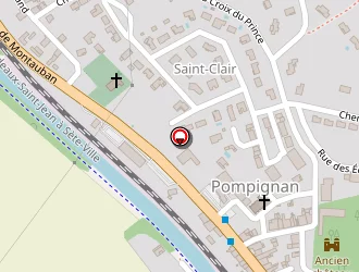 Carte de Salle De Danse à Pompignan