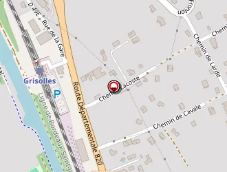 Carte de Serrupro à Grisolles