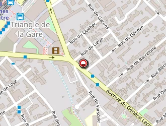 Carte de Télé Center à Nîmes