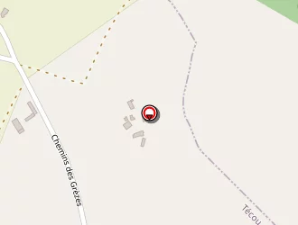 Carte de Les Grezes à Técou