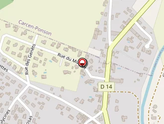 Carte de Collège Jean Rostand à Tartas