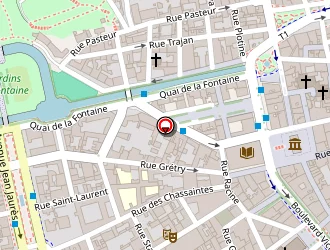 Carte de Comptoir Du Textile à Nîmes