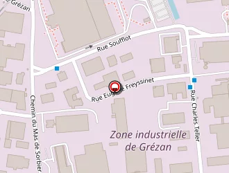 Carte de Grézan Auto Pièces à Nîmes