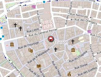 Carte de Nimes Voyages à Nîmes