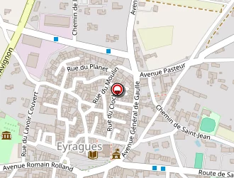 Carte de Les Trois Cyprés à Eyragues