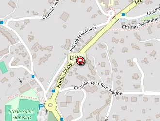 Carte de Cimetière Protestant à Nîmes