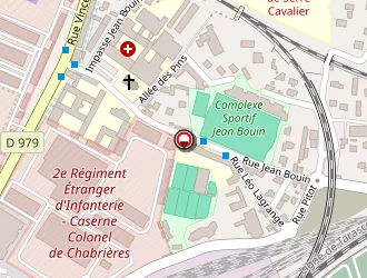 Carte de Complexe Sportif Jean Bouin à Nîmes