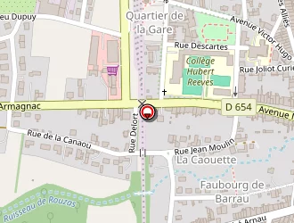 Carte de Bourdère à Fleurance