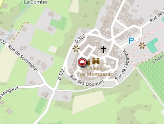 Carte de Lafont Robert à Montpezat