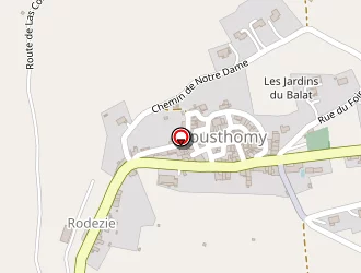 Carte de Coussee Fabrice à Pousthomy