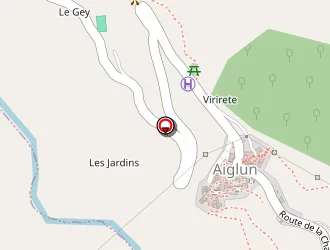 Carte de Auberge De Calendal à Aiglun