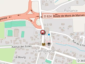 Carte de Ecole à Campagne