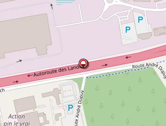 Carte de Inter-hôtel Les Bruyères à Castets