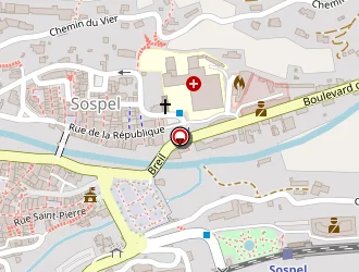 Carte de Hueber David à Sospel