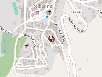 Carte de Salle Polyvalente à Reillanne