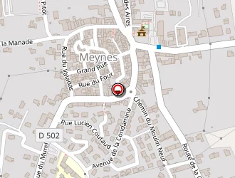 Carte de Deprez Jean Pierre à Meynes