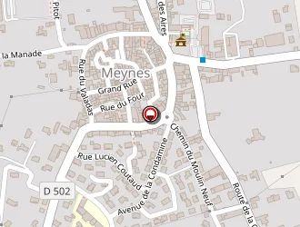 Carte de Anselme Michelle à Meynes