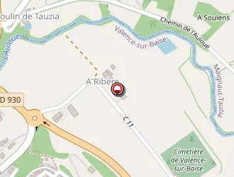 Carte de Le Massalet à Valence-sur-baïse