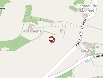 Carte de De Galard à Magnas