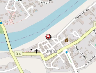 Carte de Agence Postale à Brens