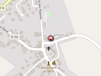 Carte de Le Loft à Campsas