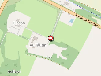 Carte de Gerspiscines à Mouchan