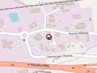 Carte de Ibis Budget à Terssac