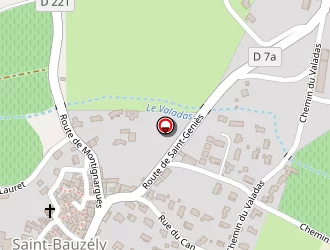 Carte de Eau Air Sol à Saint-bauzély