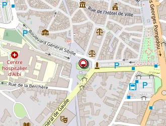 Carte de Mapa Mutuelle D'assurance à Albi