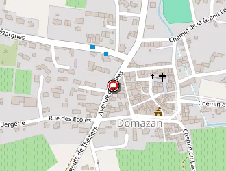 Carte de Aacs à Domazan