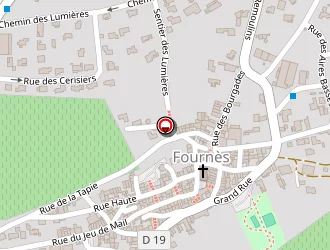 Carte de Lacroix à Fournès