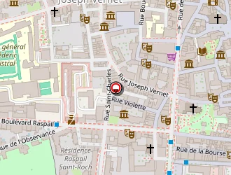 Carte de Police (commissariat Central) à Avignon