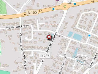 Carte de Menuiserie Bourelly à Saze