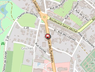 Carte de La Halle à Condom