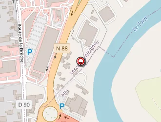 Carte de Eiffage Construction Midi Pyrénées à Albi