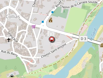 Carte de La Poste à Collias