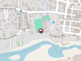 Carte de Tennis à Arthès