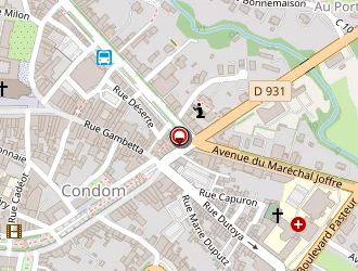 Carte de Brach à Condom