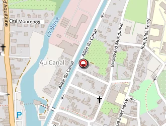 Carte de La Roseraie à Condom