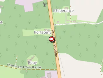 Carte de Sas Cazaux-laporte à Pouydesseaux