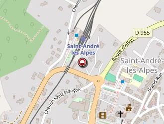 Carte de Acs à Saint-andré-les-alpes