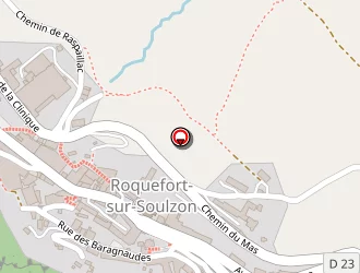 Carte de Les Fleurines à Roquefort-sur-soulzon