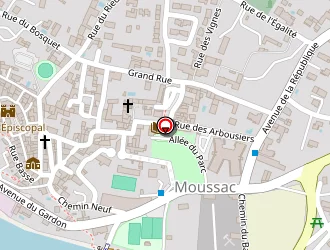 Carte de Deleuze à Moussac