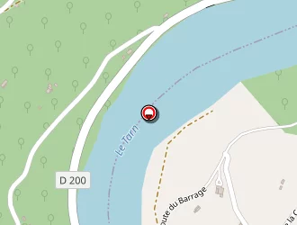 Carte de Usine Hydroélectrique La Croux à Réquista