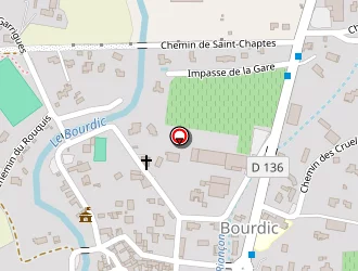 Carte de La Poste à Bourdic