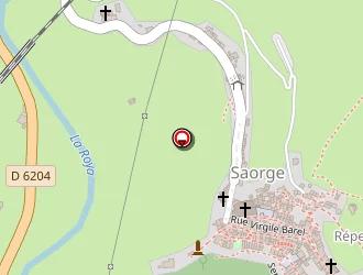 Carte de La Poste à Saorge