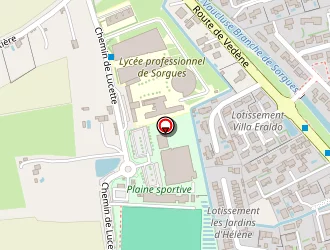 Carte de Plaine Sportive à Sorgues