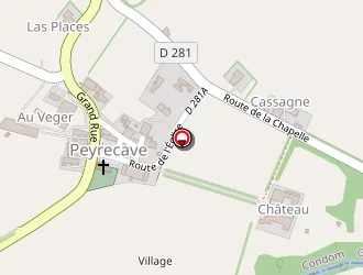 Carte de Pontac Daniel à Peyrecave