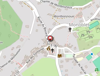 Carte de La Poste à Monoblet