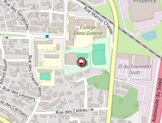 Carte de Gymnase Coubertin à Sorgues